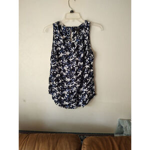 White House Black Market Floral Sleeveless Top